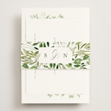"Verdure" - Rehearsal Dinner Cards in Garden by Leah Bisch - Assembled with Belly Band