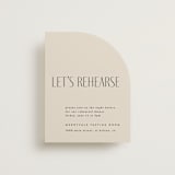 "Layered" - Rehearsal Dinner Cards in Natural by Kelly Schmidt - Front