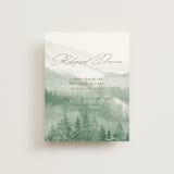 "Over the mountains" - Rehearsal Dinner Cards in Fern by Helen Halik - Front