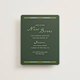 "grid" - Rehearsal Dinner Cards in Citrus by Angela Quan - Front