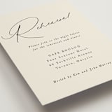 "Scripted Names" - Rehearsal Dinner Cards in Ecru by Hooray Creative - Detail