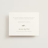 "Soft Sprigs" - Rehearsal Dinner Cards in Champagne by Jennifer Postorino - Front