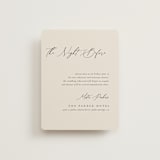 "Corner" - Rehearsal Dinner Cards in Linen by Kelly Schmidt - Front