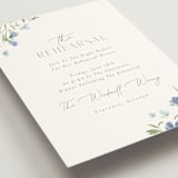 "Sweeping Meadow" - Rehearsal Dinner Cards in Aquamarine by Everett Paper Goods - Detail