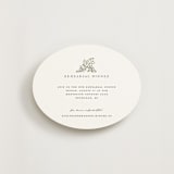 "Vineyard" - Rehearsal Dinner Cards in Olive by Sarah Brown - Front