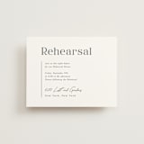 "Sector" - Rehearsal Dinner Cards in Snow by Kaydi Bishop - Front