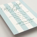 "Island Palm" - Rehearsal Dinner Cards in Low Tide by Susan Zinader - Detail