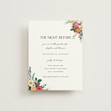 "Secret Garden" - Rehearsal Dinner Cards in Daisy by Susan Moyal - Front