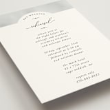 "Panoramic" - Rehearsal Dinner Cards in Cloud by Heather Schertzer - Detail