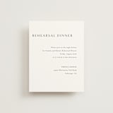 "graceful" - Rehearsal Dinner Cards in Onyx by Jennifer Postorino - Front