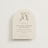"Campania" - Rehearsal Dinner Cards in Limone by Megan Davis - Front