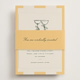 "Campania" - Rehearsal Dinner Cards in Sorbetto by Megan Davis - Assembled with Belly Band