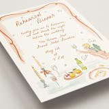 "Giardino" - Rehearsal Dinner Cards in Flame by Pati Cascino - Detail
