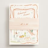 "Giardino" - Rehearsal Dinner Cards in Flame by Pati Cascino - Assembled with Belly Band