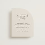 "Arabilla Overlap" - Rehearsal Dinner Cards in Linen by Kelly Schmidt - Front