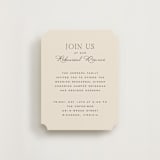"Tendu" - Rehearsal Dinner Cards in Creme by Carly Reed Walker - Front