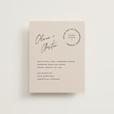 "Merge" - Rehearsal Dinner Cards in Cloud by Pixel and Hank - Front