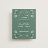 "Botanical" - Rehearsal Dinner Cards in Garden by Kelly Watkins - Front