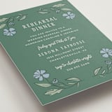 "Botanical" - Rehearsal Dinner Cards in Garden by Kelly Watkins - Detail