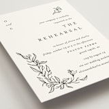 "Floral Cascade" - Rehearsal Dinner Cards in Alpine by Pixel and Hank - Detail
