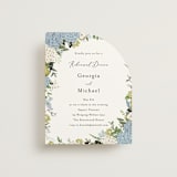 "Hydrangea Vine" - Rehearsal Dinner Cards in Coastal by Susan Moyal - Front