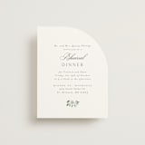 "Wistful" - Rehearsal Dinner Cards in Mist by Everett Paper Goods - Front