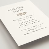 "Daphne" - Rehearsal Dinner Cards in Sepia by Itsy Belle Studio - Detail