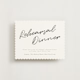"Photograph Scribble" - Rehearsal Dinner Cards in Cloud by Adelyn T. - Front