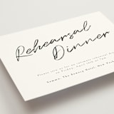 "Photograph Scribble" - Rehearsal Dinner Cards in Cloud by Adelyn T. - Detail