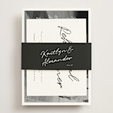 "Photograph Scribble" - Rehearsal Dinner Cards in Cloud by Adelyn T. - Assembled with Belly Band