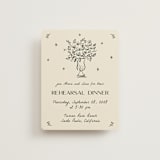 "Roses" - Rehearsal Dinner Cards in Vanilla by Ani Somi - Front