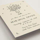 "Roses" - Rehearsal Dinner Cards in Vanilla by Ani Somi - Detail