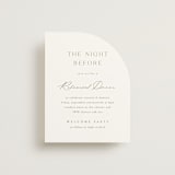 "Victoria" - Rehearsal Dinner Cards in Clover by Kelly Schmidt - Front