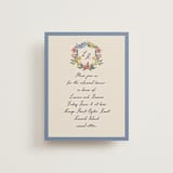 "A wedding in Low Country" - Rehearsal Dinner Cards in Cornflower by Chris Griffith - Front