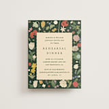 "all the flowers of the world" - Rehearsal Dinner Cards in Garden by Sumak Studio - Front