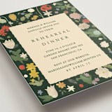 "all the flowers of the world" - Rehearsal Dinner Cards in Garden by Sumak Studio - Detail