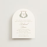 "Arbour" - Rehearsal Dinner Cards in Lake by Leah Bisch - Front