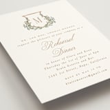 "Arbour" - Rehearsal Dinner Cards in Lake by Leah Bisch - Detail