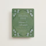 "Vintage Sketched" - Rehearsal Dinner Cards in Wisteria by Jenna Holcomb - Front
