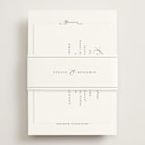 "Close to my Heart" - Rehearsal Dinner Cards in Twilight Whisper by Design Lotus - Assembled with Belly Band