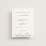 "Hydrangea" - Rehearsal Dinner Cards in Toscana by Claudia Orengo - Front