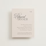 "Sibonie" - Rehearsal Dinner Cards in Ivory by Melanie Kosuge - Front