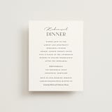 "Have and Hold" - Rehearsal Dinner Cards in Porcelain by Eric Clegg - Front