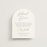 "Palm Monogram" - Rehearsal Dinner Cards in Leaf by Olivia Raufman - Front