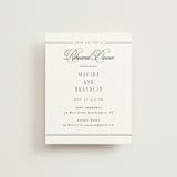"Black Tie Elegance" - Rehearsal Dinner Cards in Tuxedo by Nicoletta Savod - Front