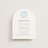 "Almafi" - Rehearsal Dinner Cards in Cerulean by Itsy Belle Studio - Front
