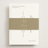 "modern classic" - Rehearsal Dinner Cards in Jasmine by Pippa Shaw - Assembled with Belly Band