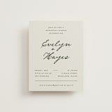 "Hayes" - Rehearsal Dinner Cards in Forest by Blustery August - Front