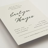 "Hayes" - Rehearsal Dinner Cards in Forest by Blustery August - Detail