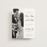 "Side by Side" - Rehearsal Dinner Cards in Tuxedo by Orasie - Front